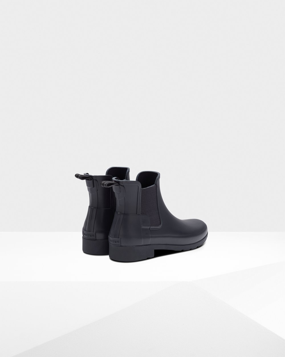 Womens Chelsea Boots - Hunter Refined Slim Fit (72SBOGTMQ) - Navy